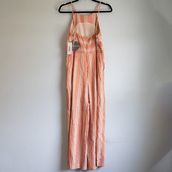 &Merci orange and cream jumpsuit NWT-M - Picture 4 of 4